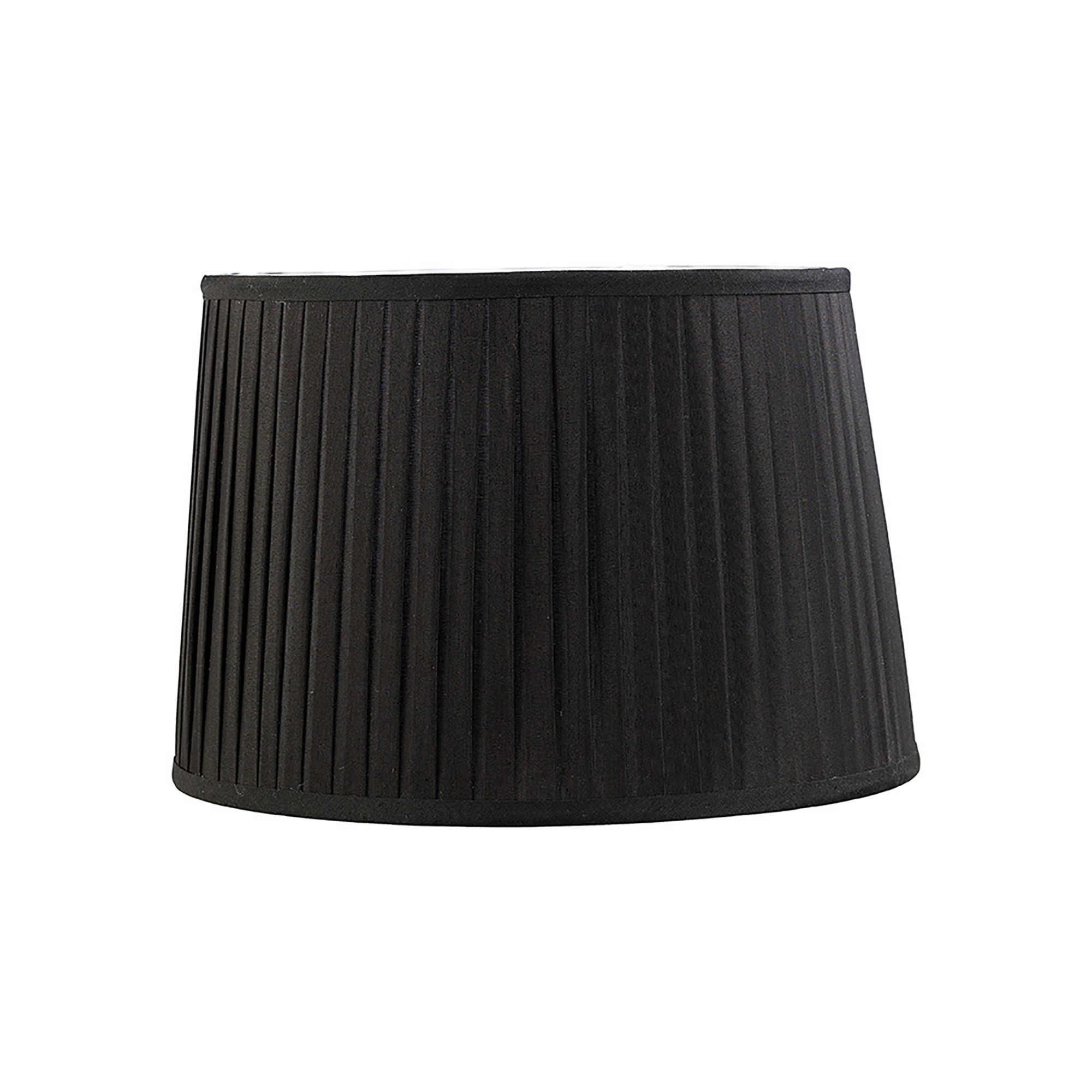ILS20205  Stella 40cm Round Fabric Shade Black